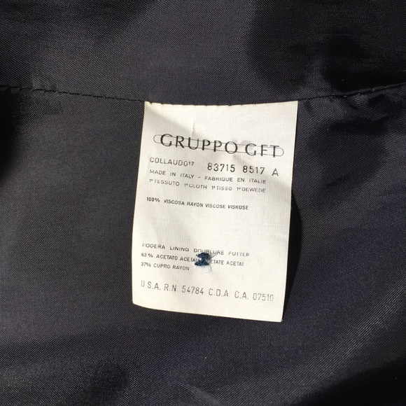 Giorgio Armani Polka Dot Blazer-Blue Women’s Sz 4 - Picture 7 of 8